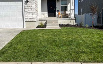 Photo of Melanie M.'s yard after getting lawn care in Herriman, UT