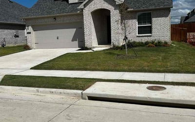 Photo of Leslie R.'s yard after getting lawn care in Oak Cliff, TX