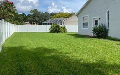 Photo of Aaron S.'s yard after getting lawn care in Redmond, OR