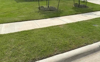 Photo of Barbara A.'s yard after getting lawn care in Pekin, IL