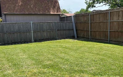 Photo of Silvia C.'s yard after getting lawn care in Garland, TX
