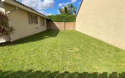 Photo of Matthew H.'s yard after getting lawn care in Delray Beach, FL
