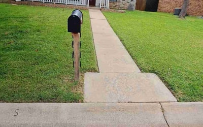 Photo of Christian M.'s yard after getting lawn care in Denton, TX