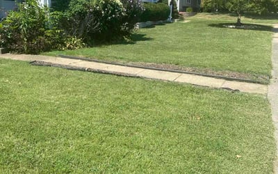 Photo of Freddie J.'s yard after getting lawn care in Clemmons, NC