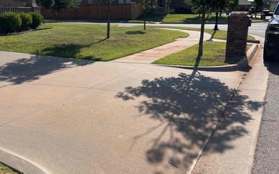 Photo of Brett F.'s yard after getting lawn care in Chickasha, OK