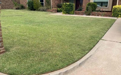 Photo of Caitlin M.'s yard after getting lawn care in Oklahoma City, OK