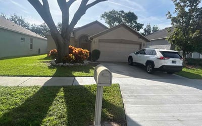 Photo of Sophia M.'s yard after getting lawn care in Valrico, FL