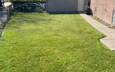 Photo of Jim D.'s yard after getting lawn care in Palos Heights, IL