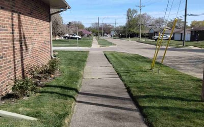 Photo of Veronique T.'s yard after getting lawn care in Westland, MI