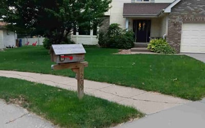 Photo of Carla L.'s yard after getting lawn care in Bellevue, NE