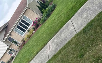 Photo of Freddie J.'s yard after getting lawn care in Orland, IL