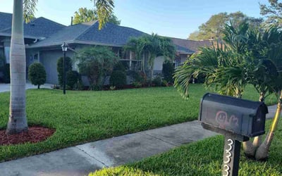 Photo of Kyarra M.'s yard after getting lawn care in Burleson, TX