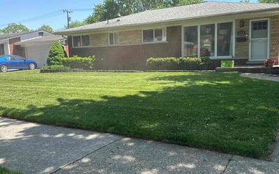 Photo of David T.'s yard after getting lawn care in Clawson, MI