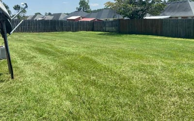 Photo of Joann G.'s yard after getting lawn care in Hephzibah, GA