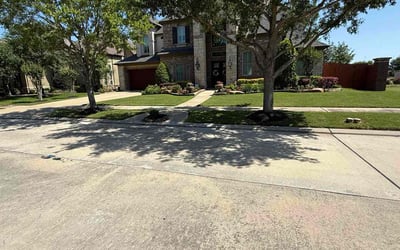 Photo of David S.'s yard after getting lawn care in Sugar Land, TX