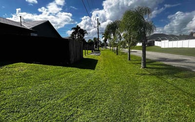 Photo of ShaLinda M.'s yard after getting lawn care in Port St. Lucie, FL