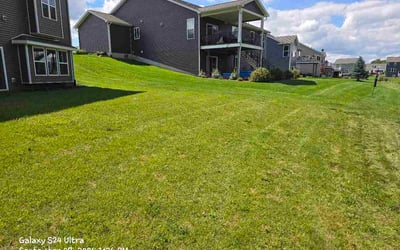 Photo of John D.'s yard after getting lawn care in Battle Creek, MI