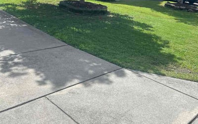 Photo of Brandon L.'s yard after getting lawn care in Warner Robins, GA