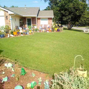 yard care by Bakers lawn service reviewed on August 20, 2025