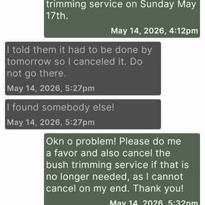 Bush Trimming by DC Lawncare &amp; Design, LLC reviewed on May 15, 2026
