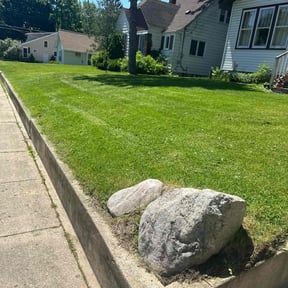 yard maintenance by Measured Improvements LLC reviewed on August 19, 2025