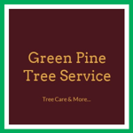 Green Pine Tree Service Logo