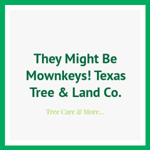 They Might Be Mownkeys! Texas Tree &amp; Land Co. Logo