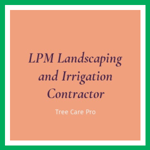 LPM Landscaping and Irrigation Contractor Logo