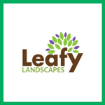 Leafy Landscape &amp; Lawn Care Logo