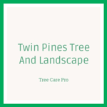 Twin Pines Tree And Landscape Logo