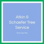 Atkin &amp; Schaefer Tree Service Logo