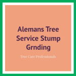Alemans Tree Service Stump Grnding Logo