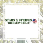 Stars &amp; Stripes Tree Service Logo