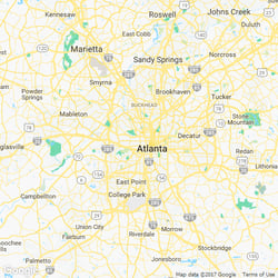 LawnStarter service area around 2745 Old Hapeville Rd SW Apt #308 Atlanta GA 30354