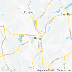 LawnStarter service area around  Bangor PA
