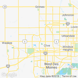 LawnStarter service area around  Clive IA 