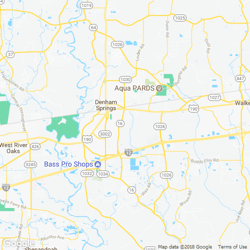 LawnStarter service area around  Denham Springs LA