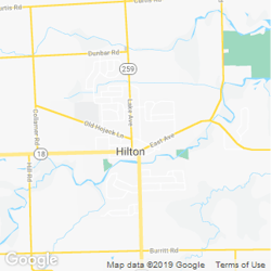 LawnStarter service area around  Hilton NY 