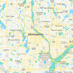 LawnStarter service area around 100 S 5th St #1900 Minneapolis MN 55402