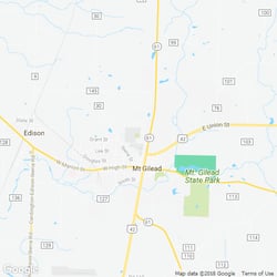 LawnStarter service area around  Mount Gilead OH