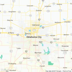 LawnStarter service area around 5304 S Rockwood Ave Oklahoma City OK 73119