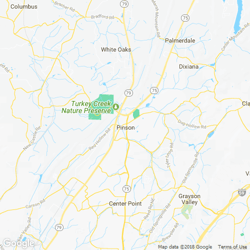 LawnStarter service area around  Pinson AL 