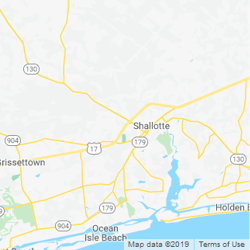 LawnStarter service area around  Shallotte NC 