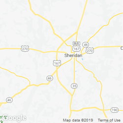 LawnStarter service area around  Sheridan AR 